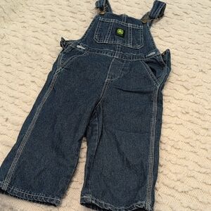 John Deere 2T Kids Toddler Denim Overalls Workwear Bibs